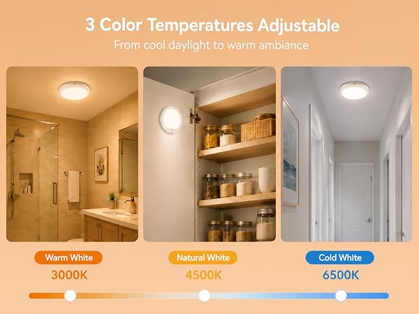 3 Color temperatures