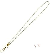 Pearl Gold Chain Lanyard for Women Lanyards for ID Badges Classy Key Lanyards for Cruise Ship Cards