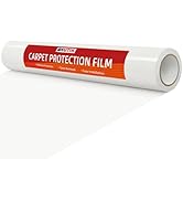 WELSTIK Clear Carpet Protector Film 24" x 200' Single Roll. Clean-Removing, Rugged Plastic Carpet...