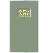 Pocket Calendar 2025-2027, Monthly Purse Planner (6.7" x 3.7") Runs from July 2025 to December 20...