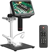 LM407 Pro HDMI Soldering Digital Microscope for Electronic, UHD 2160P Video, 13'' Boom Arm Stand,...