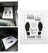 Qurbuns 30 PCS Car Paper Floor Mats, Disposable Kraft Paper Floor Pads Cover, 20" x 16“ Foot Pad ...