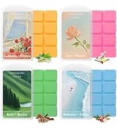 SCENTORINI Wax Melts, Wax Cubes Strong Scent, Summer Scent Candle Wax for Healing Calming Relax, ...