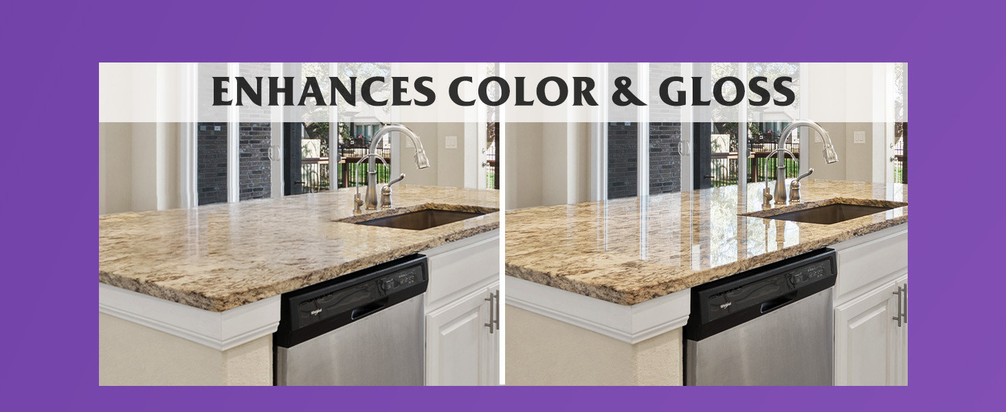 countertop cleaner granite polish restore streak free non abrasive surface protector shine remover