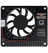 Argon Fan HAT for Raspberry Pi 4 | 40mm Fan with Power Button | PWM and Software Controllable | E...