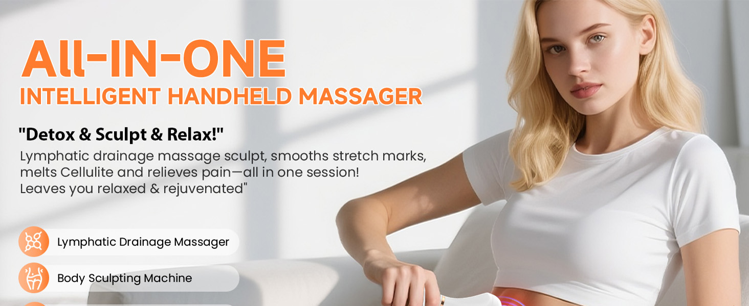Lymphatic Drainage Massager and Anti Cellulite Massage Tool