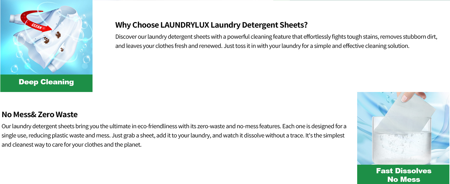 Laundry Detergent Sheet