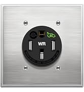 LIDER Extra Heavy Duty Weather-Resistant Flush Receptacle, Electric Vehicle Charging, EV Charger,...