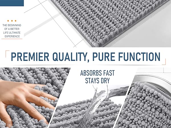 OLANLY Bathroom Rug Mat