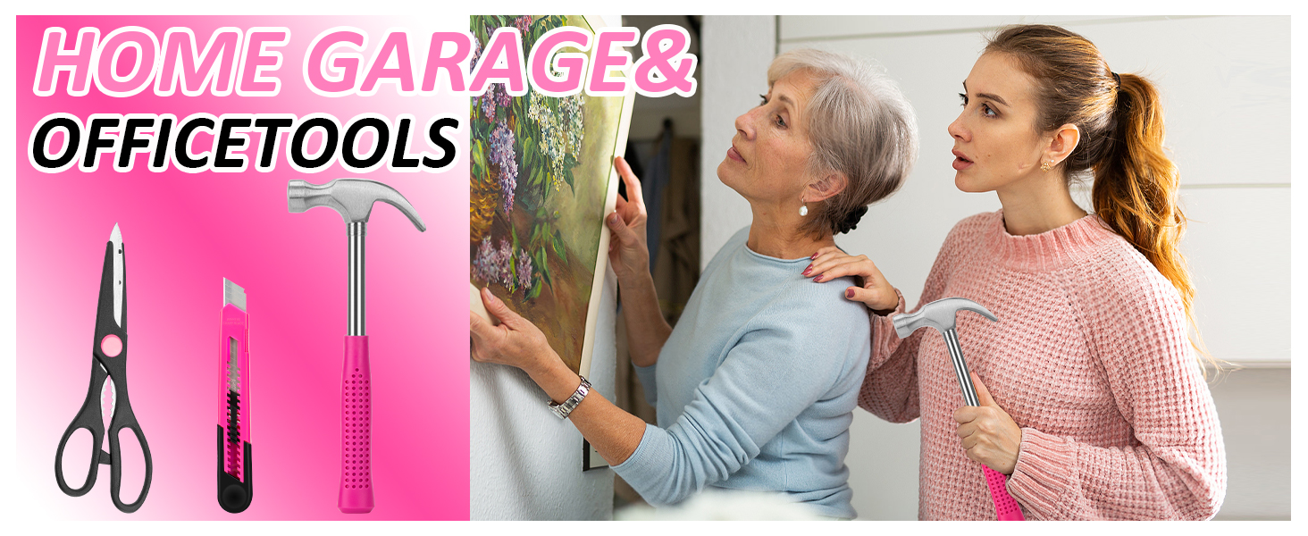 Stylish pink color tools for HOME GARAGE& OFFICETOOLS