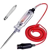 Heavy Duty Automotive Circuit Tester, Premium 6-24V Test Light with Extended Spring Test Leads & ...