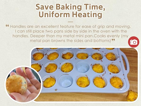 Save Baking Time, Uniform Heating