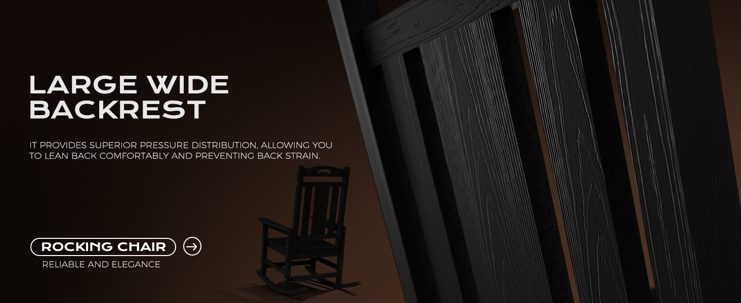 high backrest rocking chair