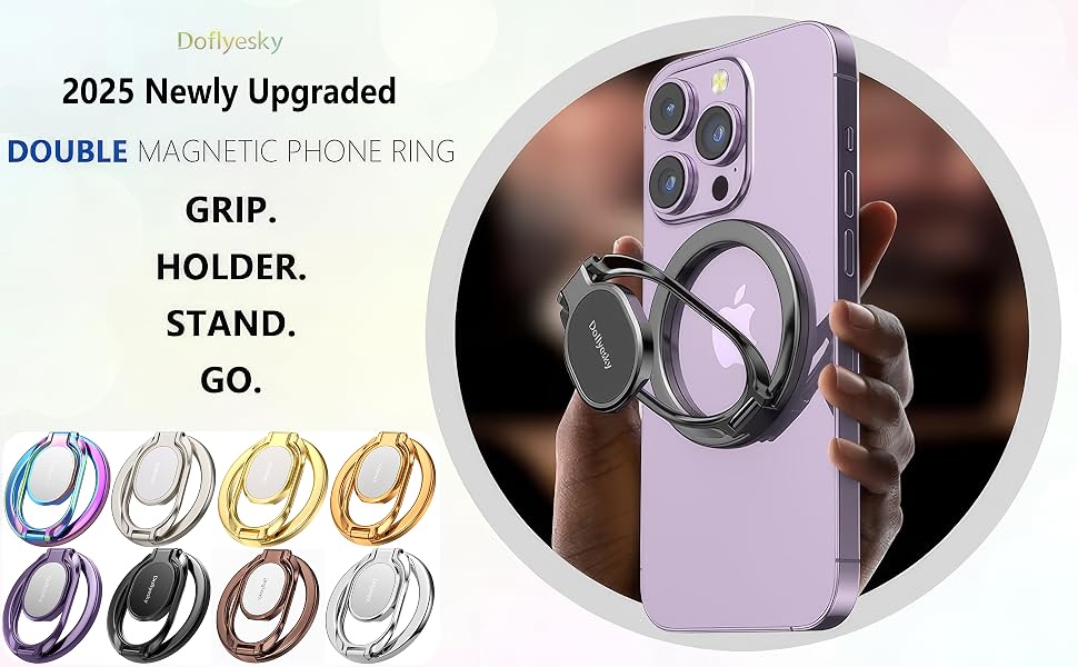 magnetic phone ring holder
