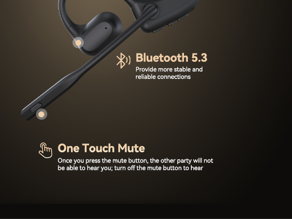 open ear headphones with mic