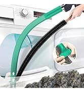 PetOde 2 Pieces Dryer Vent Cleaner Kit Compatible with All Vacuum Cleaner, Dryer Lint Brush and V...