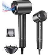 Hair Dryer with Diffuser, 120000RPM Blow Dryer with Ionic, Travel Fast Drying Hairdryer, Professi...