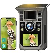 FKPCAM Full Color Trail Camera 6K 64MP Solar WiFi Game Hunting Camera with Night Vision,Built-in ...