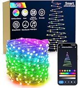 BrizLabs Smart Fairy String Lights, 66ft 200 LED WiFi Halloween Color Changing Fairy Lights App C...