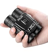 POLDR 8x21 Small Compact Lightweight Binoculars for Adults Kids Bird Watching Traveling Sightseei...