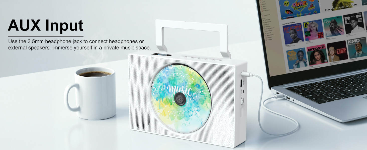cd player with speakers