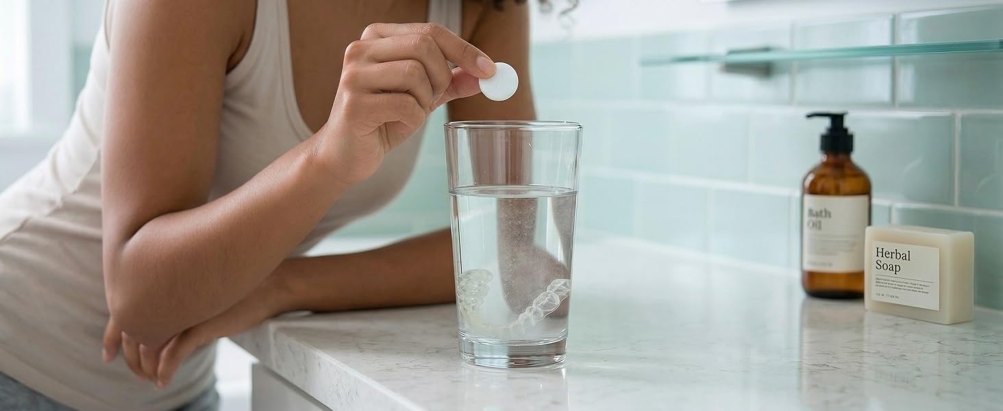 place tablet in water