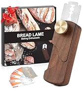 HHZPAEK Magnetic Wooden Bread Lame Dough Scoring Tool,Hand Crafted Sourdough Lame Scoring Tool,Br...