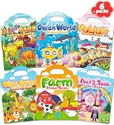 Walenced Reusable Sticker Book for Toddlers 2-4 Years, Stickers for Kids, Toddler Craft Activitie...