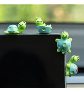 Rislobx 4PCS Tortoise Car Dashboard Decorations, Mini Turtle Decor Cute Car Accessories Car Scree...