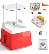 Stained Glass Grinder, 65W Powerful Glass Grinder with 4200RPM, 5/8" Diamond Grinding Head, Acryl...