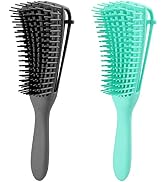 EKONAER 2 Pack Hair Detangling Brush for Easy Dtangler Curly Hair including Kinky Wavy Hair, Curl...