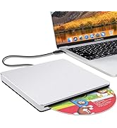 NOLYTH USB C SuperDrive for Mac: External CD/DVD Drive Burner Player for Laptop Windows Apple Plu...