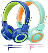 CN-Outlet Classroom Headphones with Microphone,3.5mm Stereo Headset for Computer Tablet and Mobil...