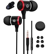 BDJXCUSA Wired Headphones with Case for MacBook Air 13-inch 2025 Laptop,3.5mm Audio Jack Corded E...