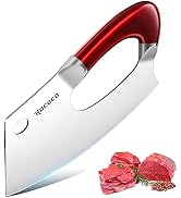 ROCOCO Meat Cleaver Knife Unique Effort Saving Kitchen Knife Professional Stainless Steel Chef Co...