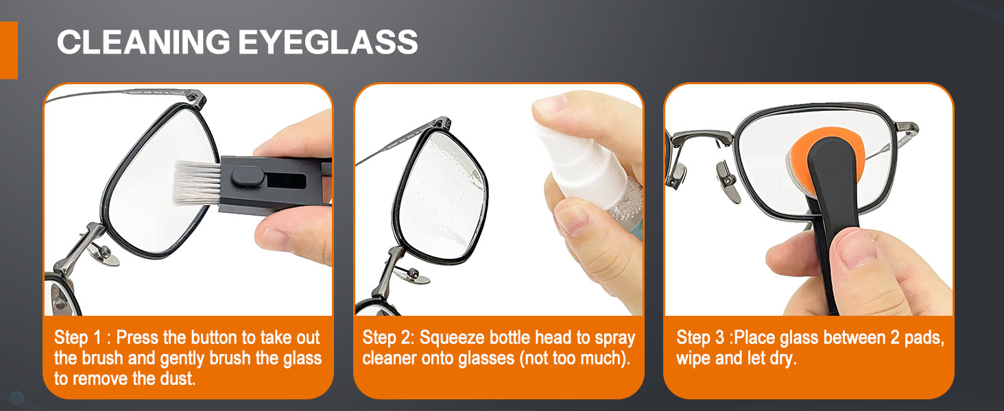 eyeglass cleaner kit