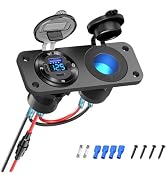 WNNBTOVN 12V USB Outlet Marine Switch Panel Plug,Dual PD3.0 and QC3.0 USB Muliti Port Car Charger...