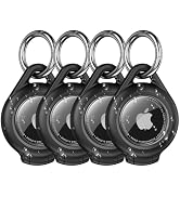 Waterproof Airtag Holder - 4 Pack Airtag Keychain Holder Compatible with Apple AirTags, Ultra Dur...