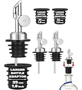 Pafusen Olive Oil Pour Spout with Adapters, Oils Pourer for Olive Oil Dispenser Bottle, Easily Tu...