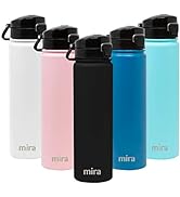 MIRA Stainless Steel Water Bottle - Hydro Vacuum Insulated Metal Thermos Flask Keeps Cold for 24 ...