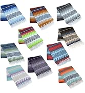 La Montana Mexican Blankets and Throws, 10 Pack, 74