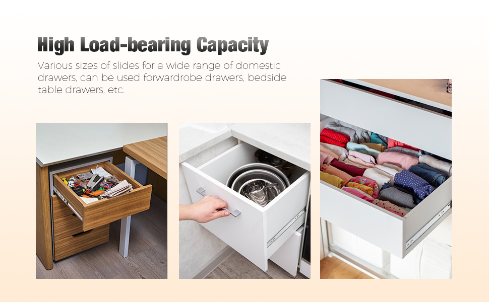 side mount drawer slides