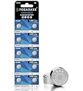FOZAOAXE 10 Pack LR44 AG13 A76 357 303 SR44 Battery, 1.5V Alkaline Button Coin Cell Batteries, Re...