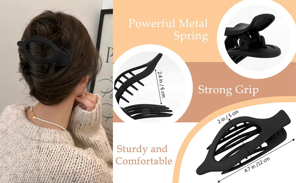 lay flat hair clips