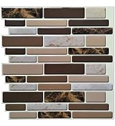 Art3d Kitchen Backsplash Tiles Peel and Stick Wall Stickers, 12