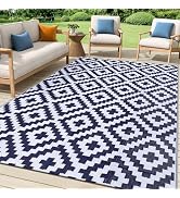 Smiry Waterproof Outdoor Rug 5x8 ft, Reversible Plastic Straw Patio Camping Rugs, Outdoor Indoor ...