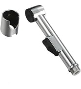 WsjiaboFux Silver Modern Handheld Bidet Sprayer for Cleaning and Washing, Chrome Finish, Stainles...