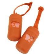 Best Pet Supplies Dog Poop Bag Holder Leash Attachment with 30 Bags, Reusable Dispenser for Trave...