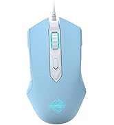 FELICON RGB Lightweight Gaming Mouse, Programmable 7 Buttons, Ergonomic LED Backlit USB Gamer Mic...