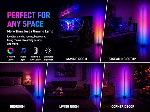 RGB Gaming Corner Lamp